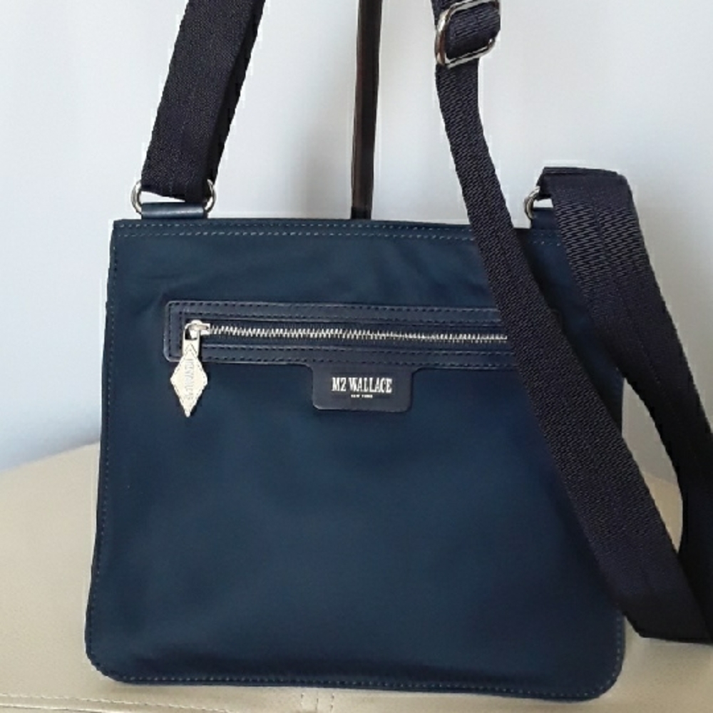 MZ Wallace Navy Blue Olympia Swingpack Crossbody Bag